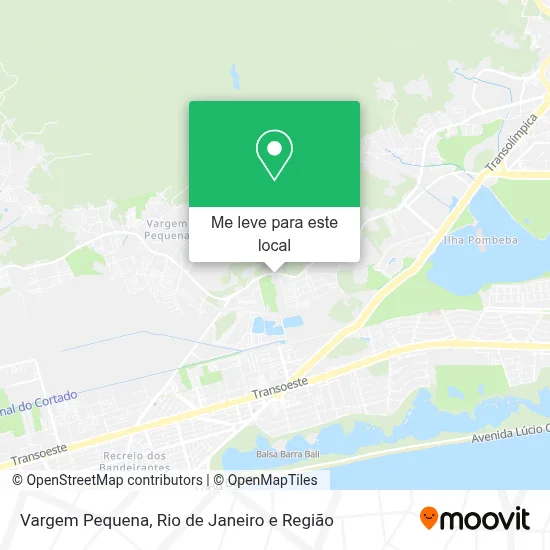 Vargem Pequena mapa