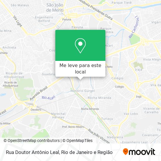 Rua Doutor Antônio Leal mapa