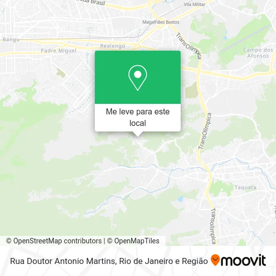 Rua Doutor Antonio Martins mapa