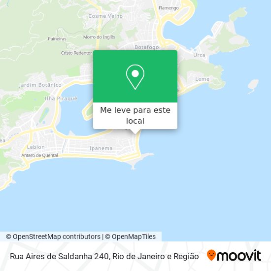 Rua Aires de Saldanha 240 mapa