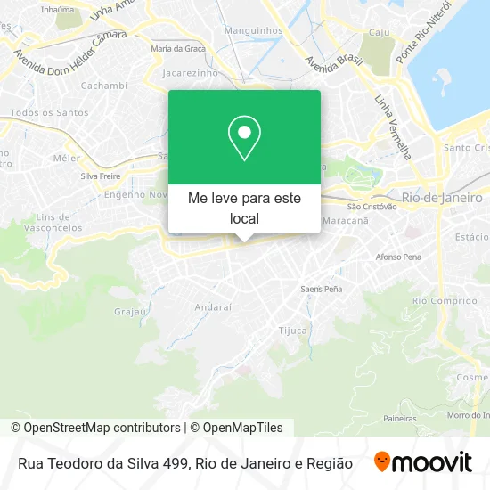 Rua Teodoro da Silva 499 mapa