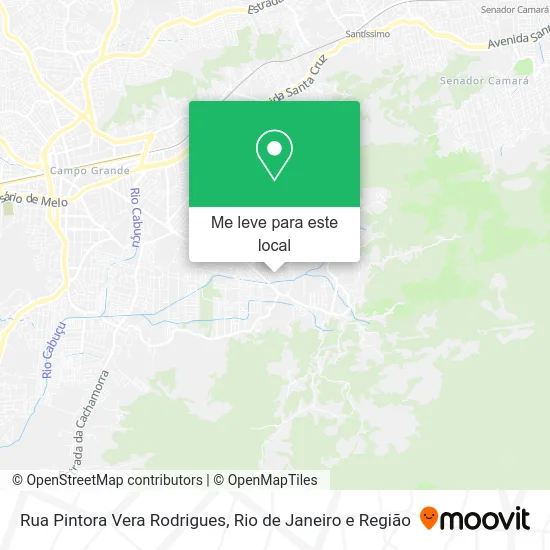Rua Pintora Vera Rodrigues mapa