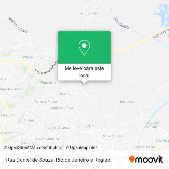 Rua Daniel de Souza mapa