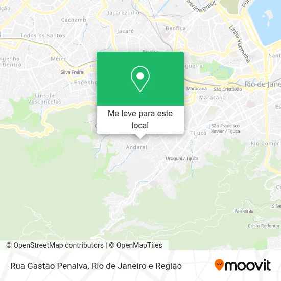 Rua Gastão Penalva mapa