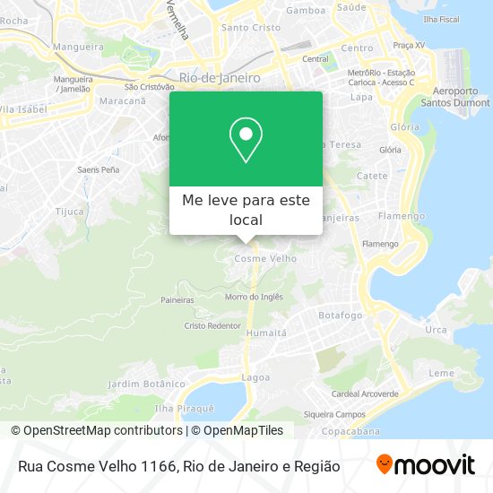 Rua Cosme Velho 1166 mapa