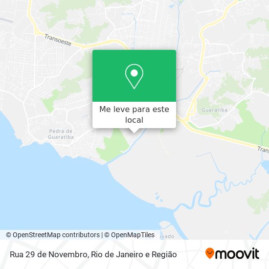 Rua 29 de Novembro mapa