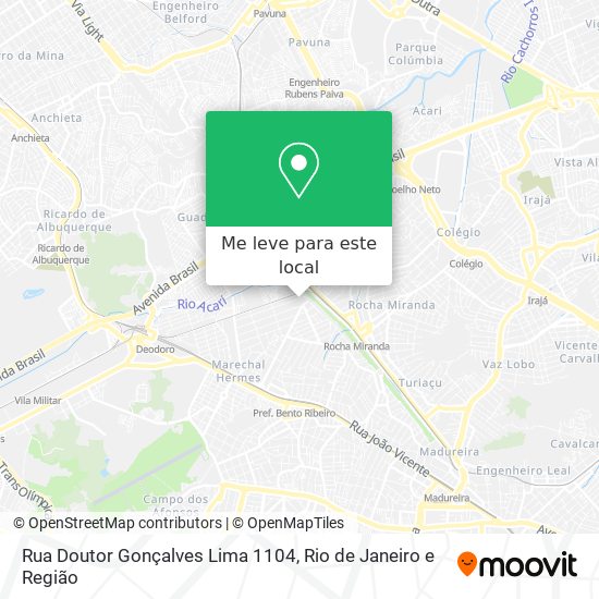 Rua Doutor Gonçalves Lima 1104 mapa