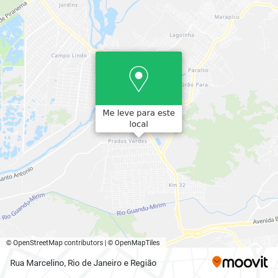 Rua Marcelino mapa