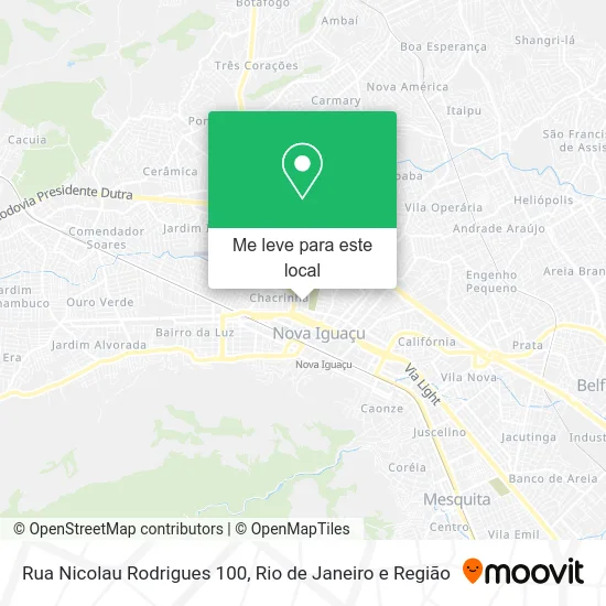 Rua Nicolau Rodrigues 100 mapa