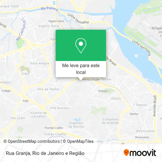Rua Granja mapa