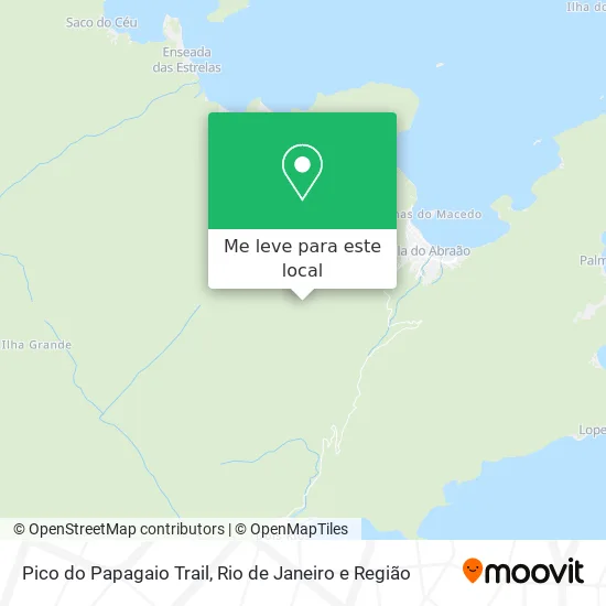 Pico do Papagaio Trail mapa