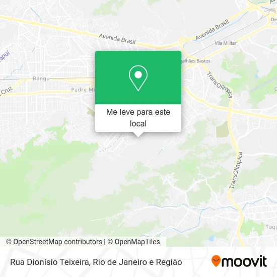Rua Dionísio Teixeira mapa