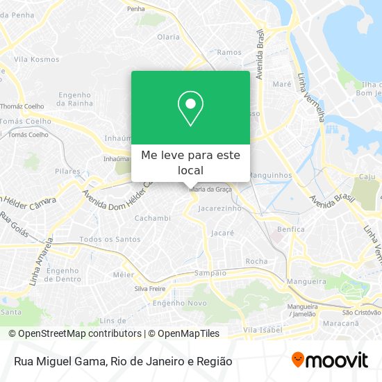 Rua Miguel Gama mapa