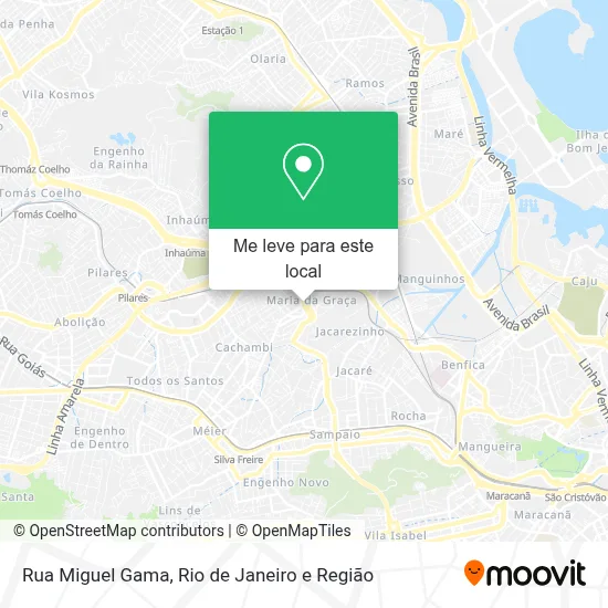 Rua Miguel Gama mapa