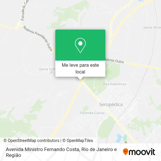 Avenida Ministro Fernando Costa mapa