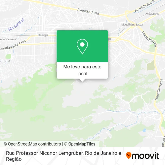 Rua Professor Nicanor Lemgruber mapa