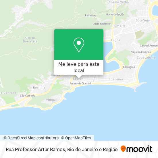 Rua Professor Artur Ramos mapa