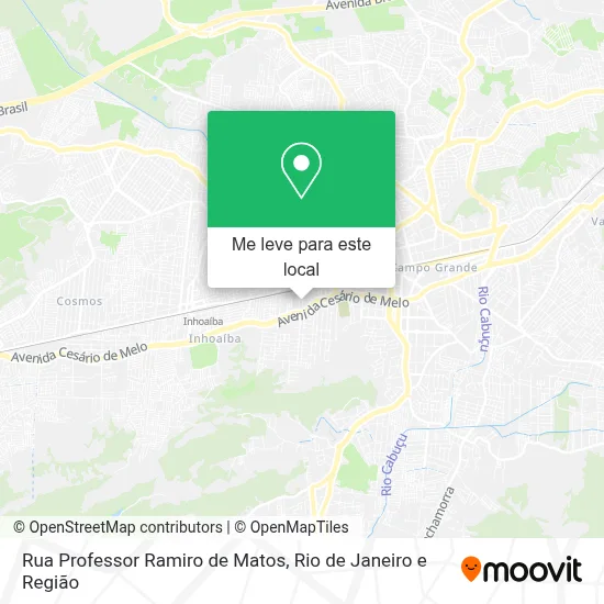 Rua Professor Ramiro de Matos mapa