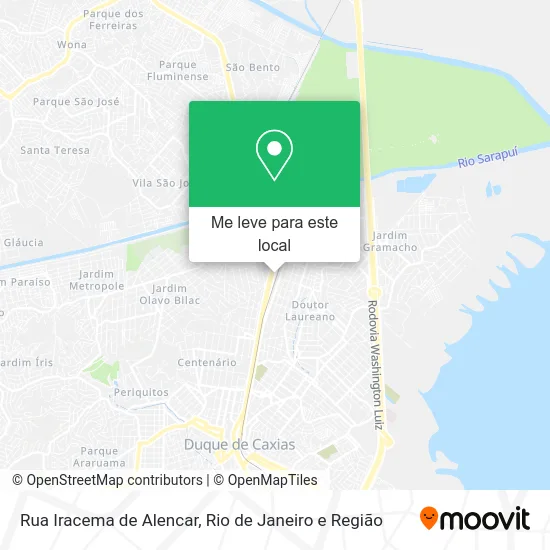 Rua Iracema de Alencar mapa