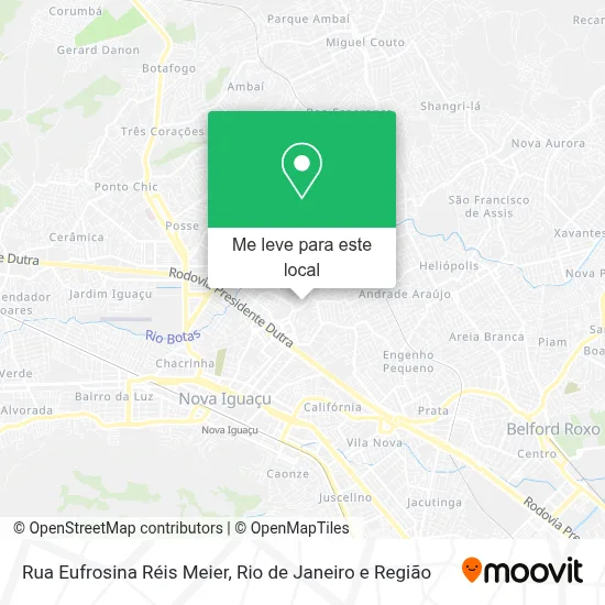 Rua Eufrosina Réis Meier mapa