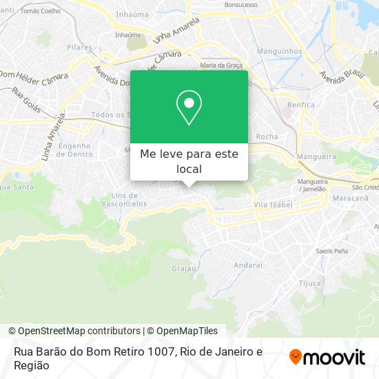 Rua Barão do Bom Retiro 1007 mapa