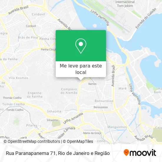 Rua Paranapanema 71 mapa