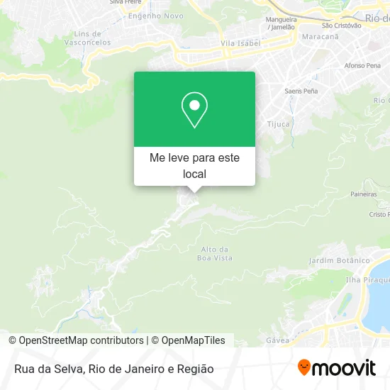 Rua da Selva mapa