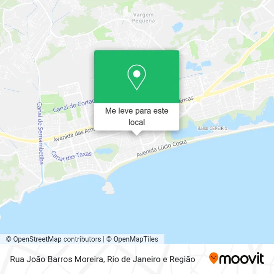 Rua João Barros Moreira mapa