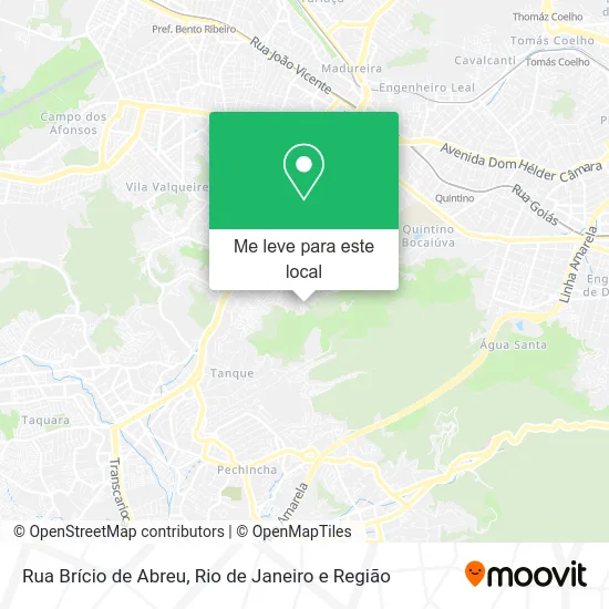 Rua Brício de Abreu mapa
