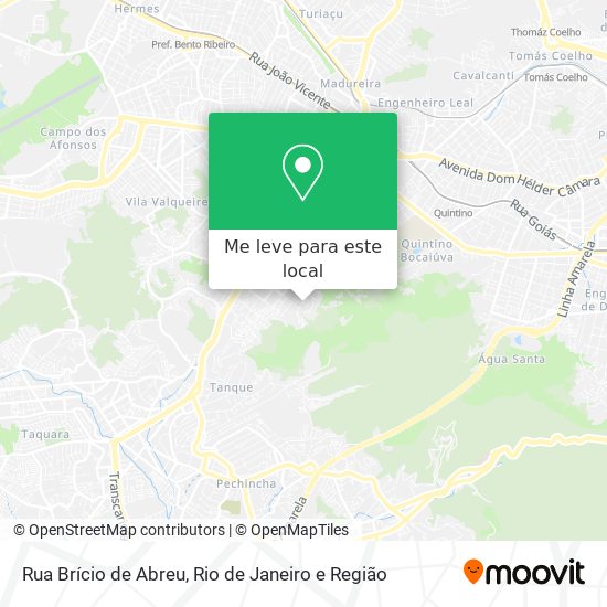 Rua Brício de Abreu mapa