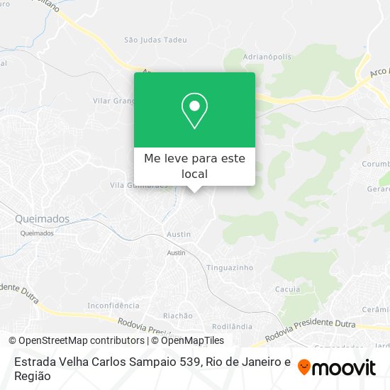 Estrada Velha Carlos Sampaio 539 mapa