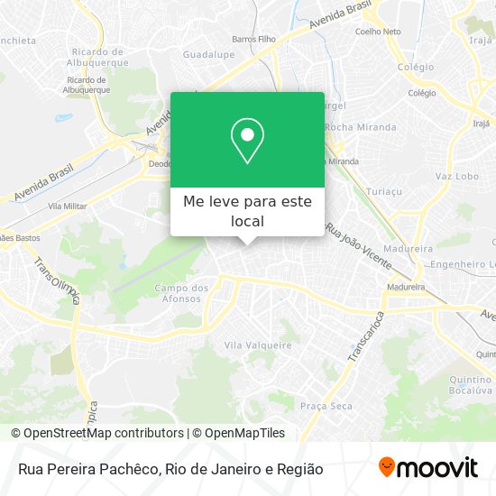 Rua Pereira Pachêco mapa