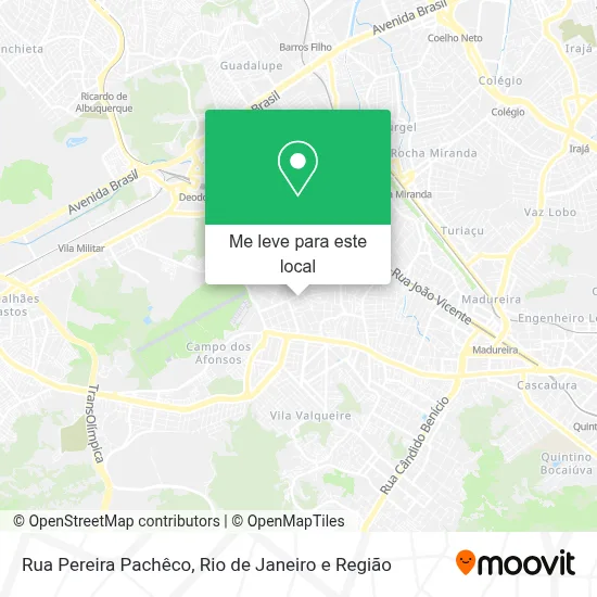 Rua Pereira Pachêco mapa
