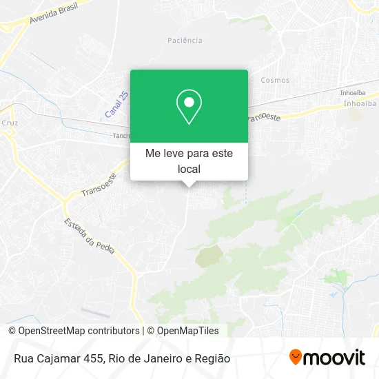 Rua Cajamar 455 mapa