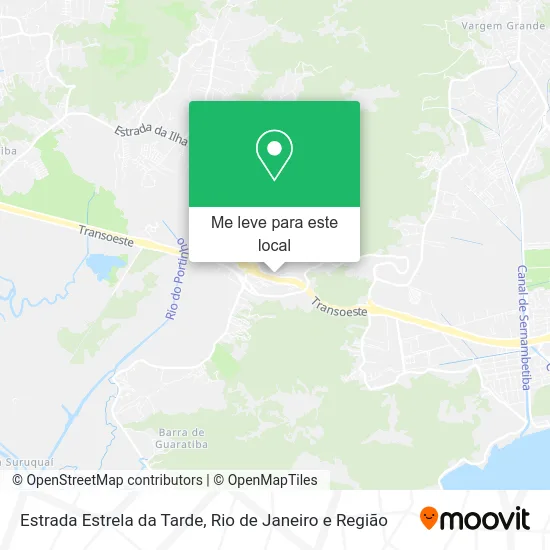 Estrada Estrela da Tarde mapa