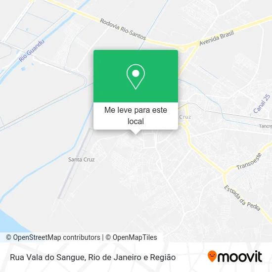 Rua Vala do Sangue mapa