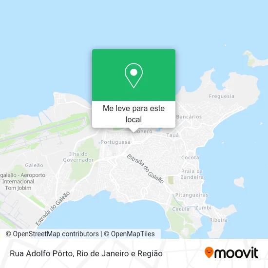 Rua Adolfo Pôrto mapa