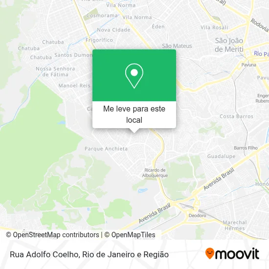 Rua Adolfo Coelho mapa