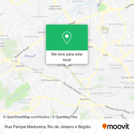 Rua Parque Madureira mapa