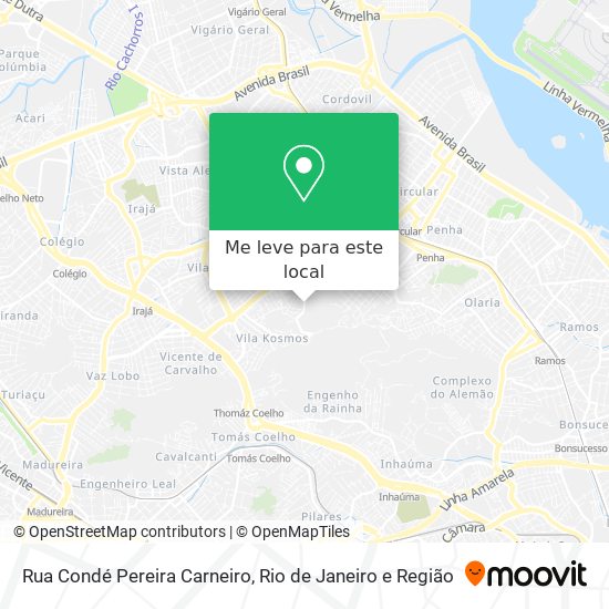 Rua Condé Pereira Carneiro mapa