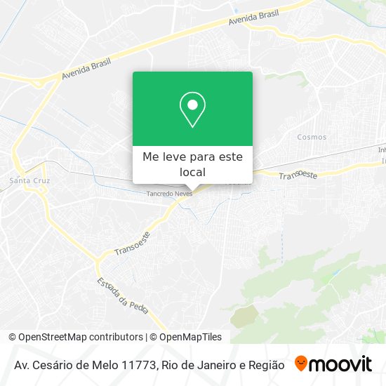 Av. Cesário de Melo 11773 mapa