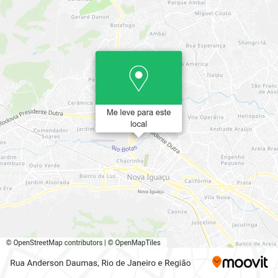 Rua Anderson Daumas mapa