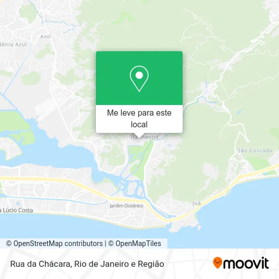 Rua da Chácara mapa