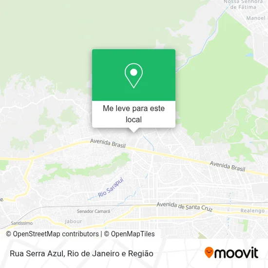 Rua Serra Azul mapa