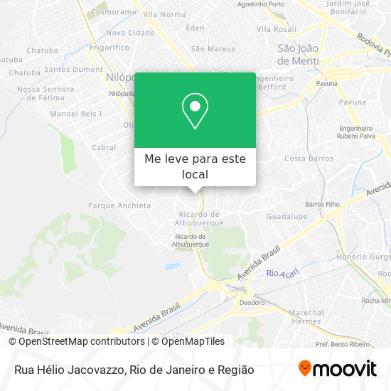 Rua Hélio Jacovazzo mapa