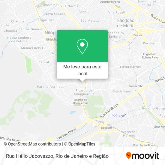 Rua Hélio Jacovazzo mapa