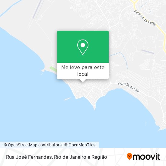 Rua José Fernandes mapa