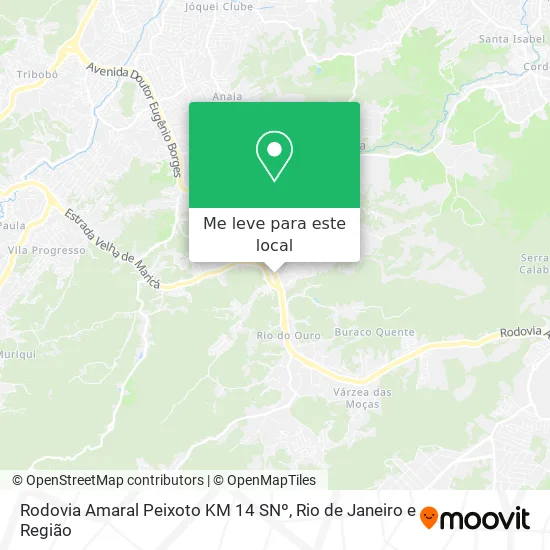 Rodovia Amaral Peixoto KM 14 SNº mapa