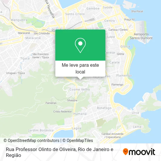 Rua Professor Olinto de Oliveira mapa