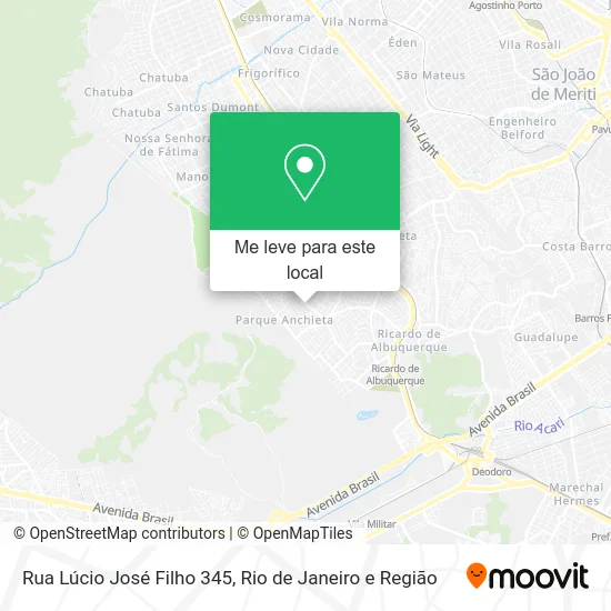 Rua Lúcio José Filho 345 mapa